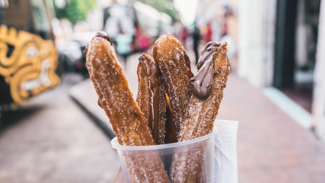 Churros de Nutella e "Dulce de Leche"