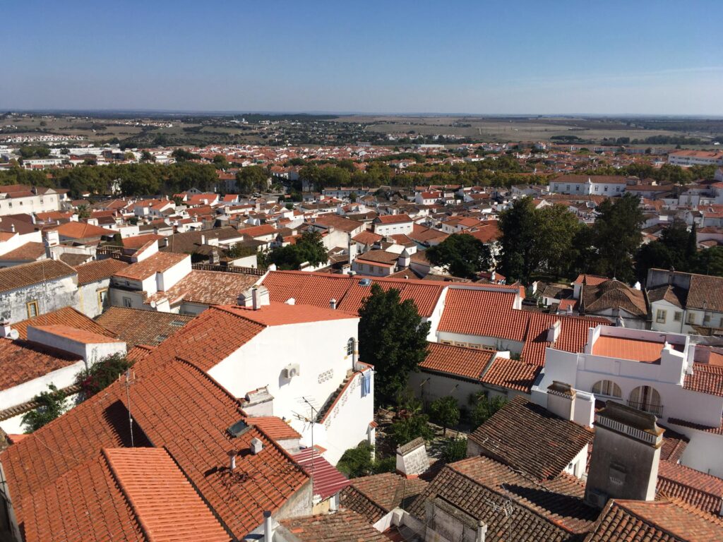 Vista da cidade de Évora a partir da Catedral da Sé
