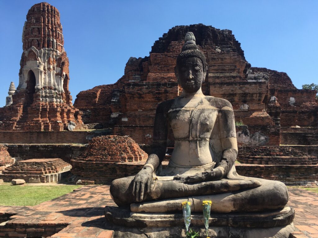 Buda, Wat Maha That, Ayatthuya, Tailândia